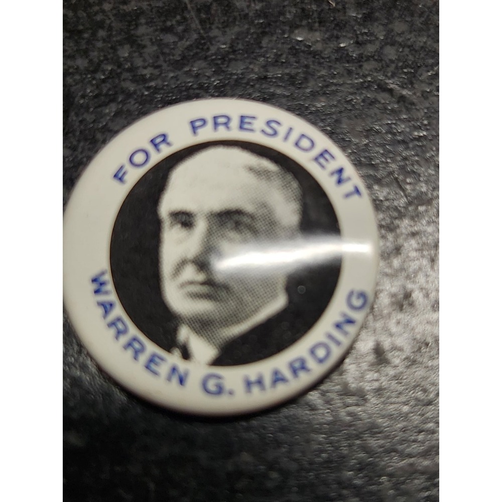 Warren G. Harding Pinback Button Presidential Campaign Approx 7/8" Round 1920